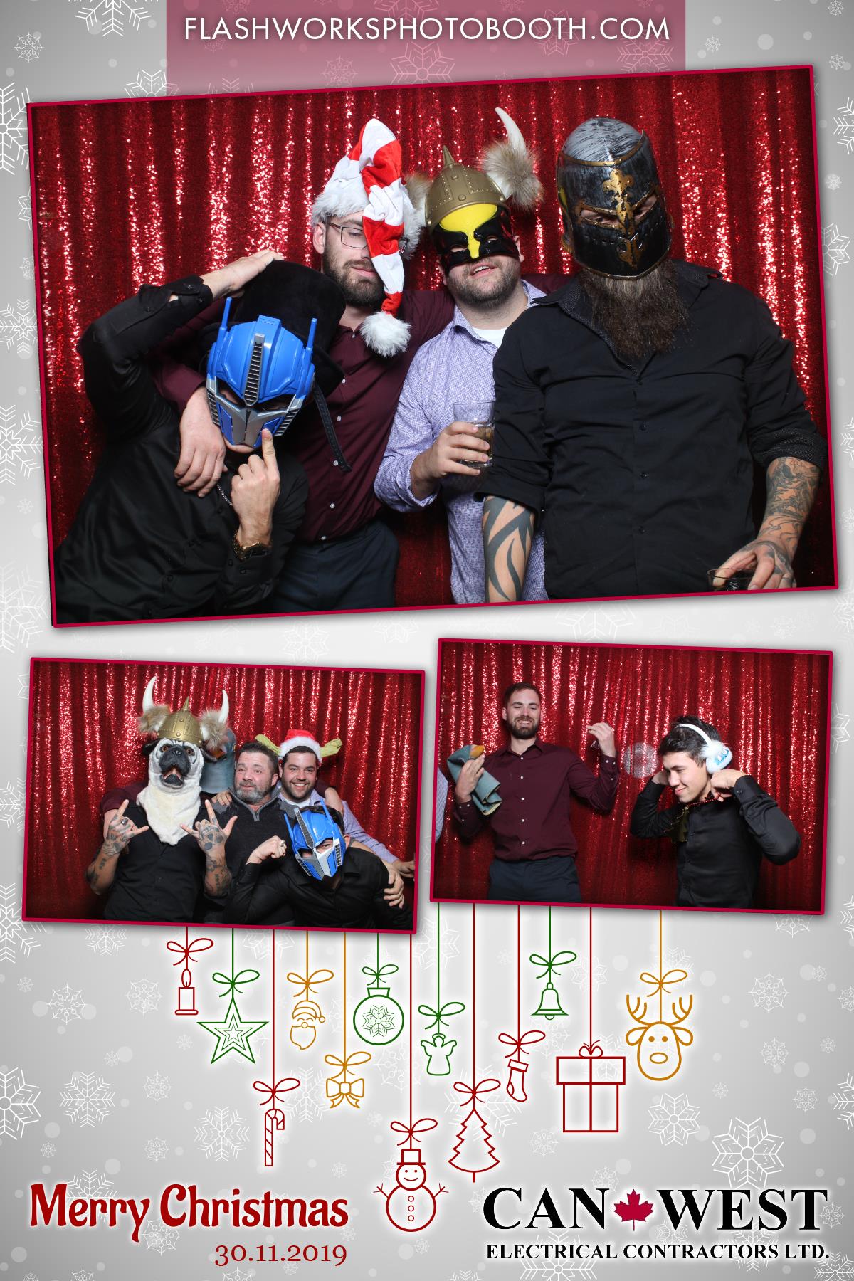 Can West Christmas Party | View more photos from the event at gallery.flashworksphotobooth.com/u/FlashworksPhotoboothInc/Can-West-Christmas-Party